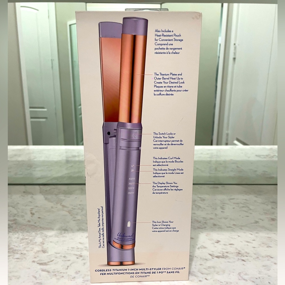 Conair Cordless 2n1 Fs Styler With Heat Resistant Pouch